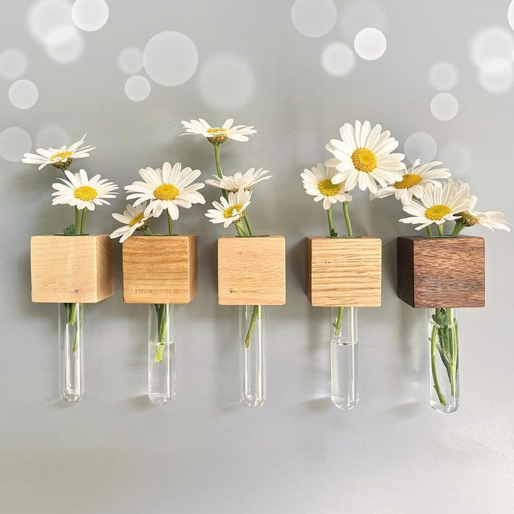 گلدان دیواری چوبی