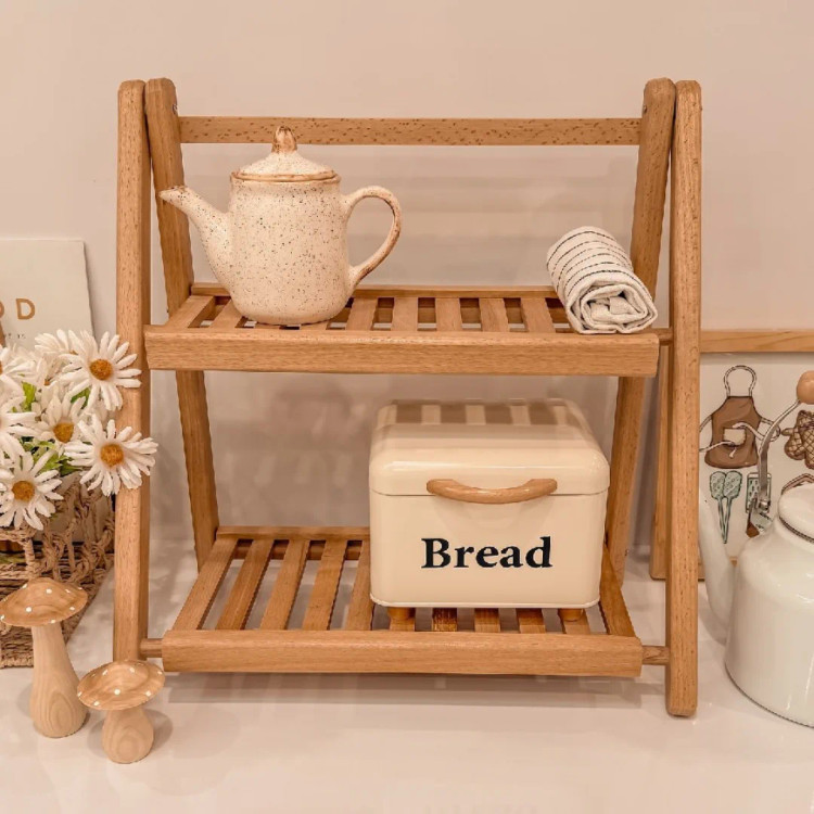 استند دو طبقه بامبو