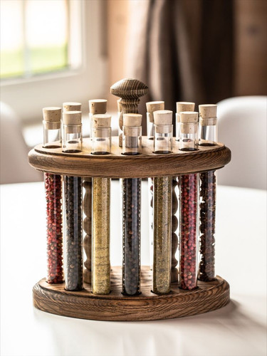 جاادویهای چرخان دو طبقه با حرکت روان و دسترسی آسان به ادویهها