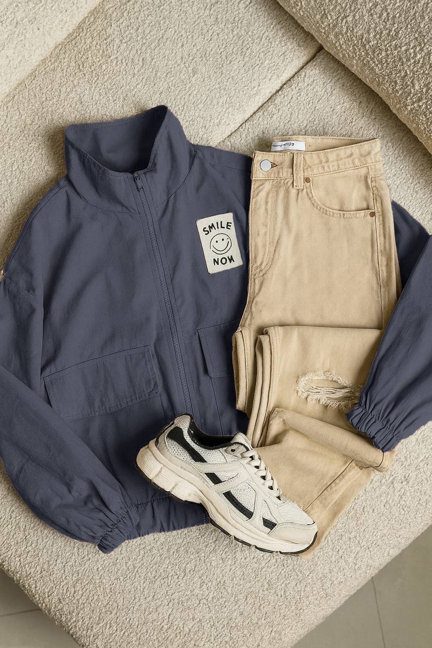 بامبر جکت فری سایز طوسی