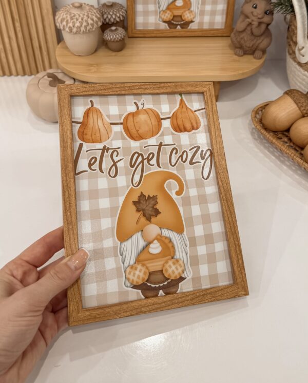 تابلو چوبی پاییزی