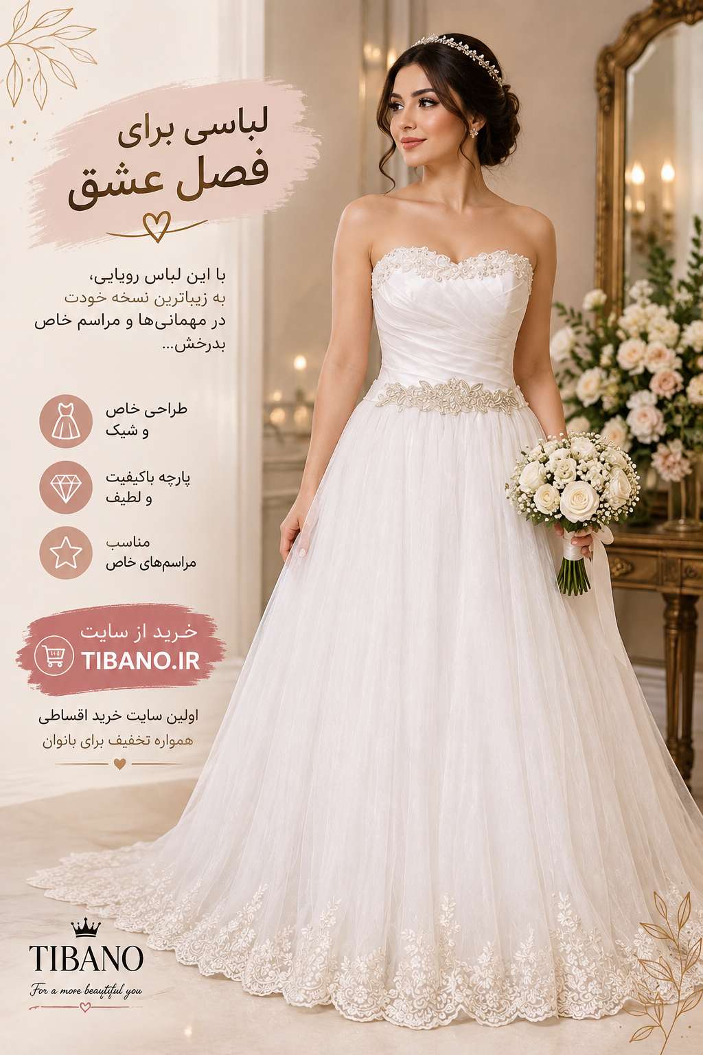 لباس عروس قسطی