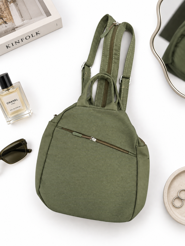 Women's 3-in-1 Denim Bag: Backpack, Sling Bag, and Handbag